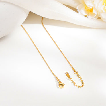 Clean Heart Gold Plated Pendant Necklace