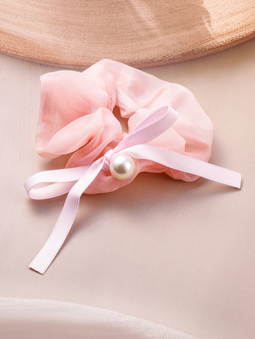 Pearl Dew Hair Scrunchies
