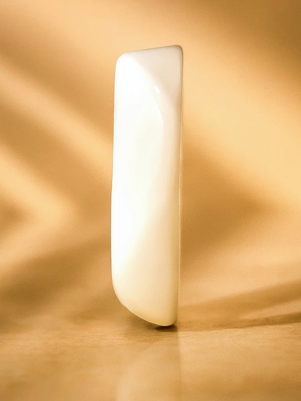 Western Statement Ivory Resin Glow Bangle Bracelet