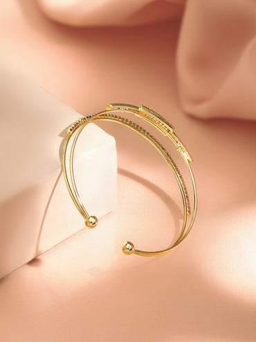 Gold Plated Dual Layered Bracelet