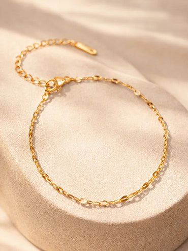 Demi Fine 18K Gold Plated Minimal Fine Chain Anklet | Anti Tarnish