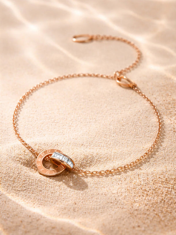 Demi Fine 18K Gold Plated Minimal Disc Detail Anklet | Anti Tarnish