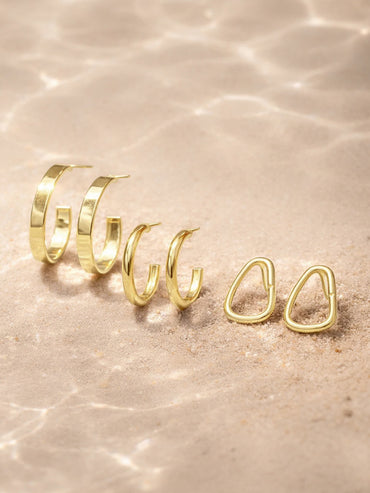 Everyday Glow Trio Hoop Earrings