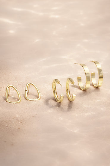 Everyday Glow Trio Hoop Earrings