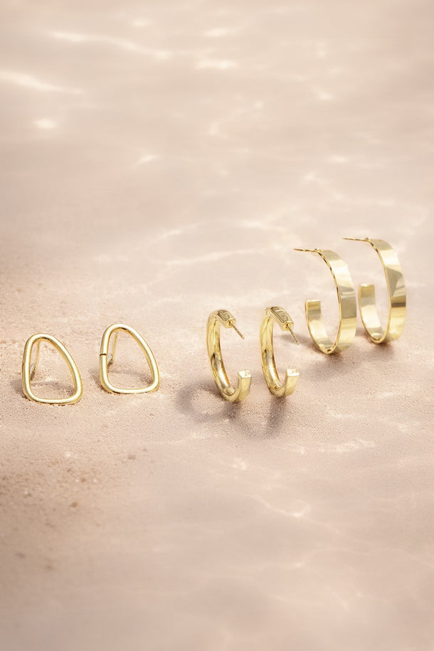 Everyday Glow Trio Hoop Earrings