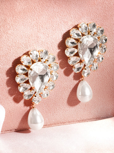 Rosy Blush American Diamond Zirconia Earrings