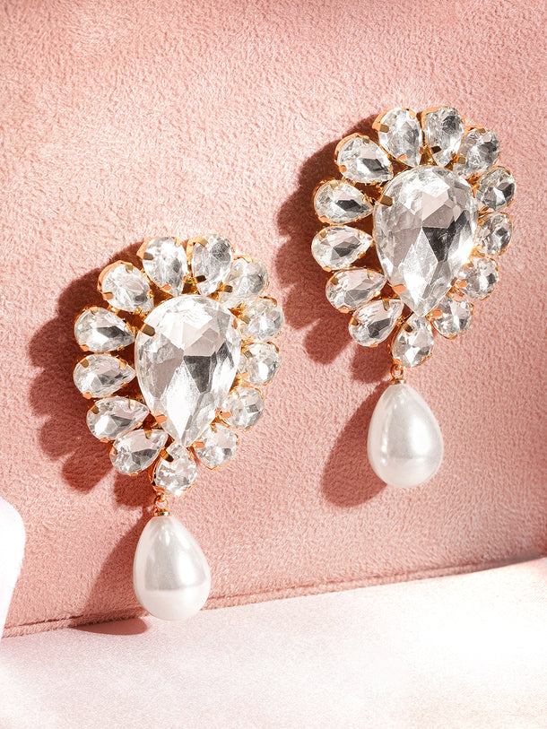 Rosy Blush American Diamond Zirconia Earrings