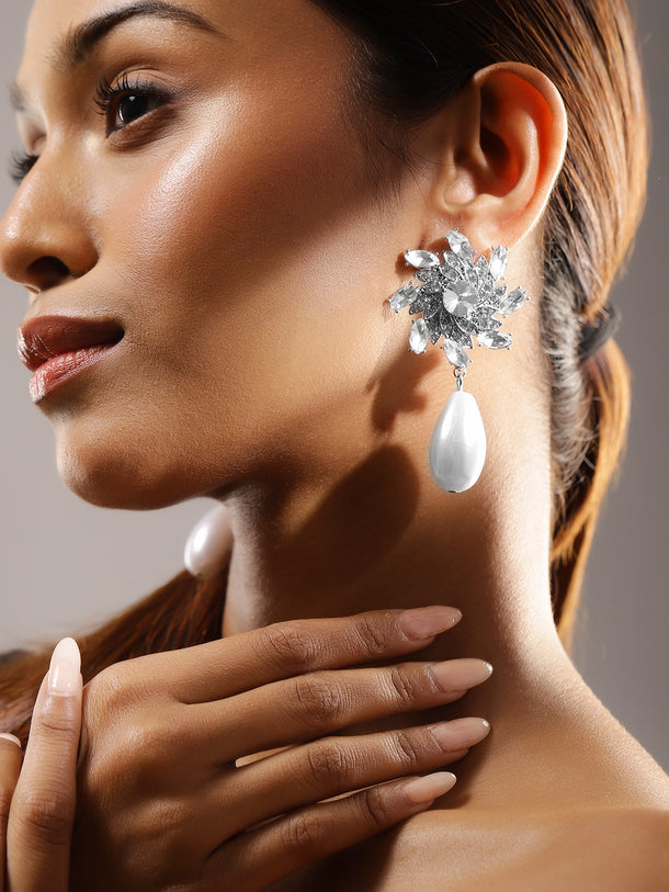 Dazzling Crystal Petal Showstopper Earrings