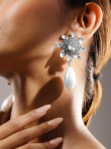 Dazzling Crystal Petal Showstopper Earrings