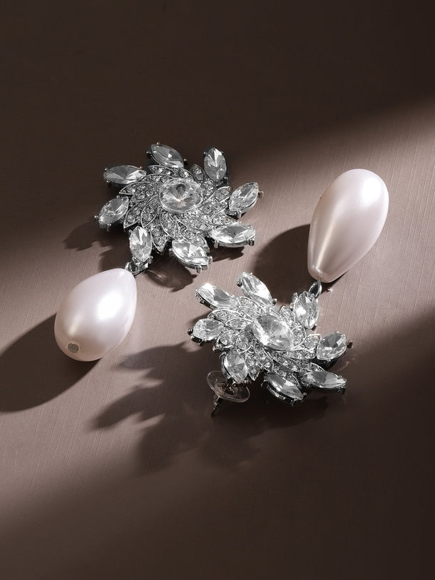 Dazzling Crystal Petal Showstopper Earrings