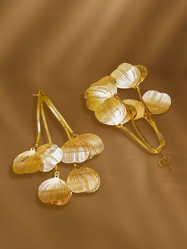 Golden Petals Statement Dangler
