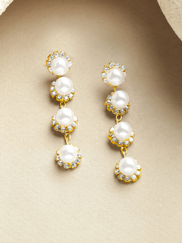 Pearl Dew Delicate Drop Earrings