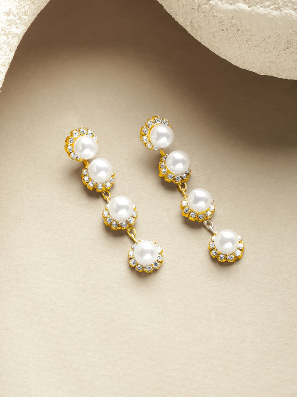 Pearl Dew Delicate Drop Earrings
