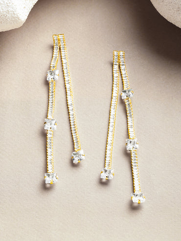 Baguette Octo Line Earrings