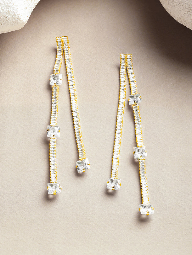 Baguette Octo Line Earrings