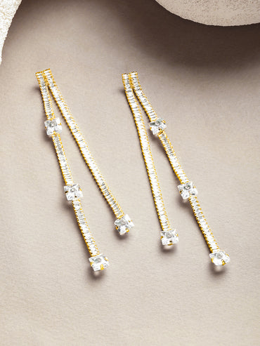 Baguette Octo Line Earrings