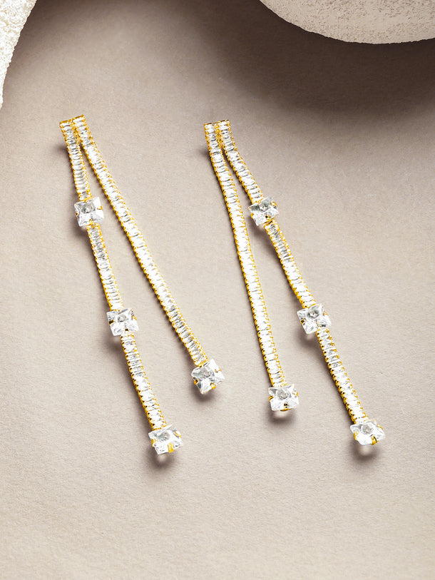 Baguette Octo Line Earrings