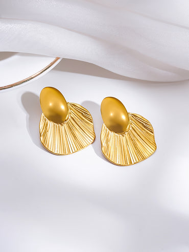 Demi Fine Oversized Shell Statement Earrings