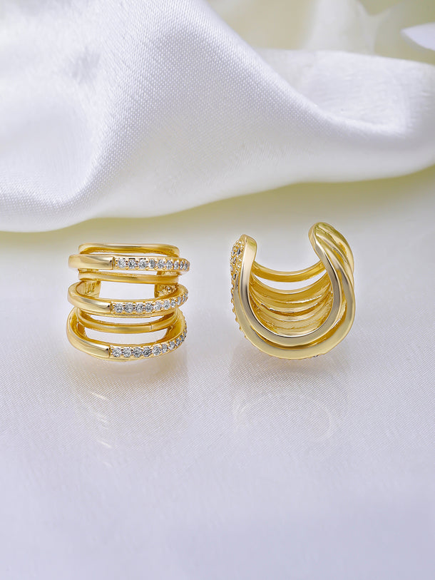 Gold Toned Ear Cuffs