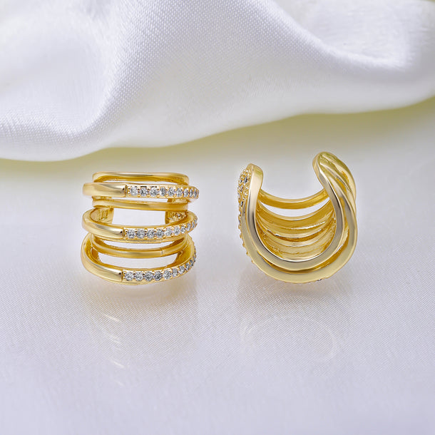 Gold Toned Ear Cuffs