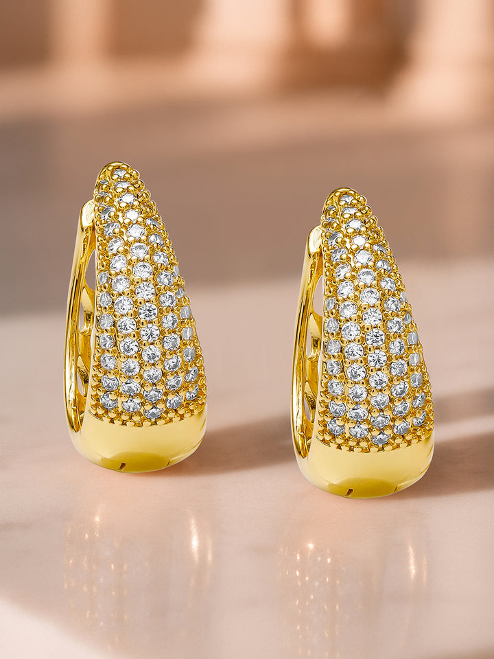 Gold Toned Hoop Earrings