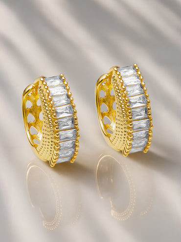Gold Toned Hoop Earrings