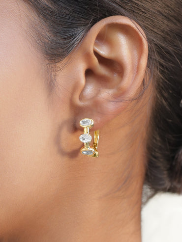 Mini American Diamond Zirconia Hoops