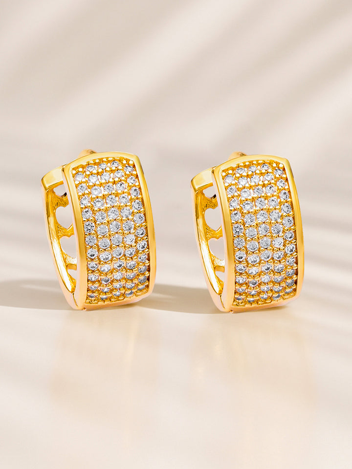 Rubans Geometric Half Hoop Earrings