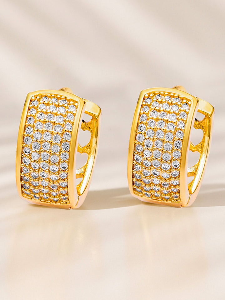 Rubans Geometric Half Hoop Earrings