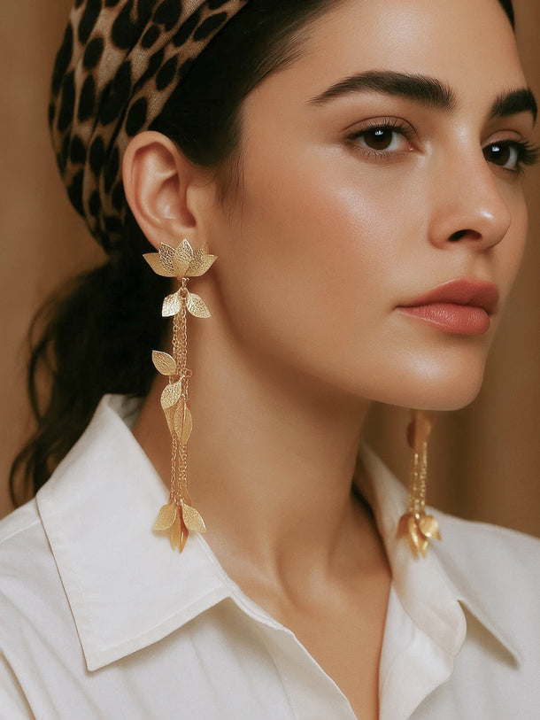 Moonlit Pearls & Kundan Danglers