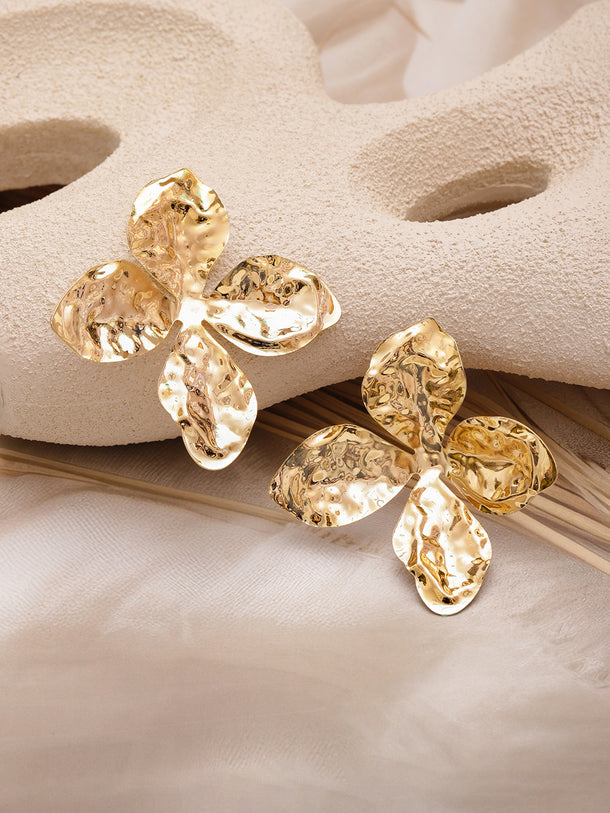 Gold Toned Stud Earrings