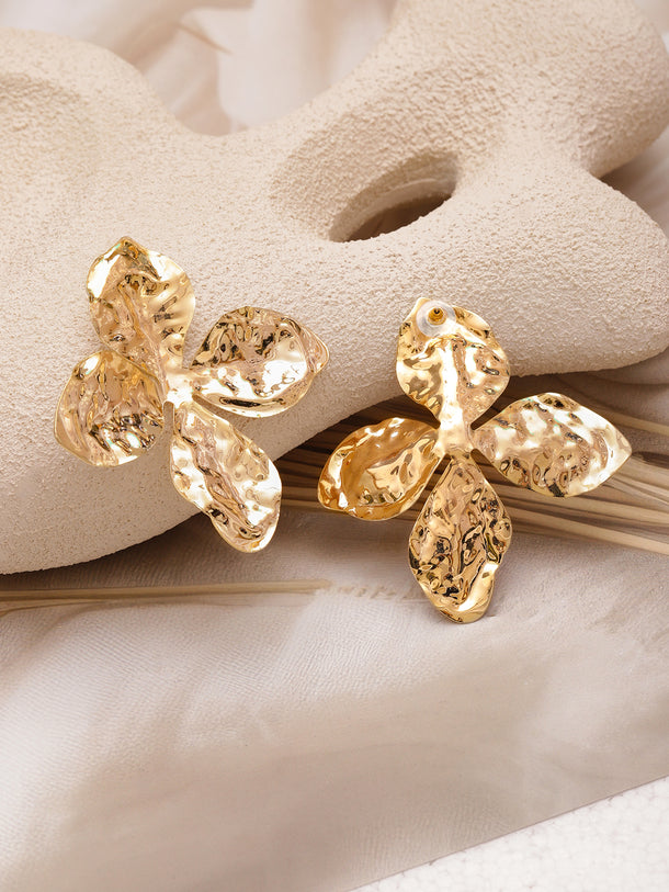 Gold Toned Stud Earrings