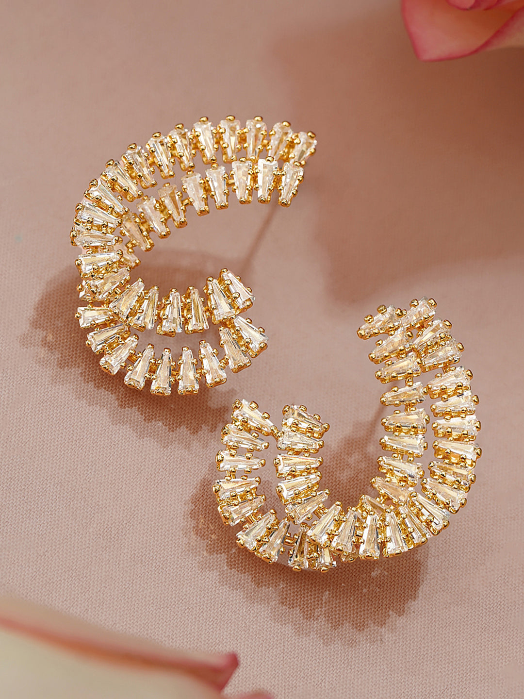 Modern Curves American Diamond Zirconia Studs