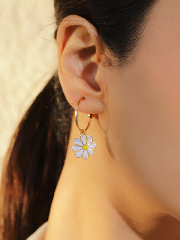 Gold Toned Hoop Earrings Pack of 9