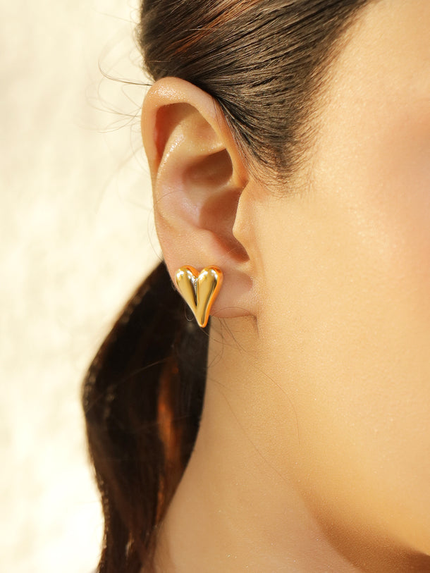 Gold Toned Earrings Pack of 8