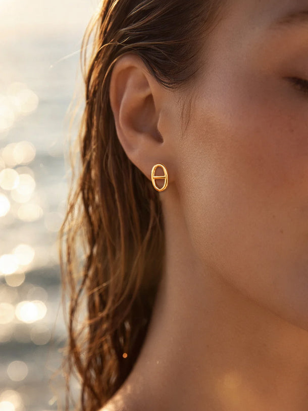Demi Fine 18K Gold Plated Stud Earrings | Anti Tarnish