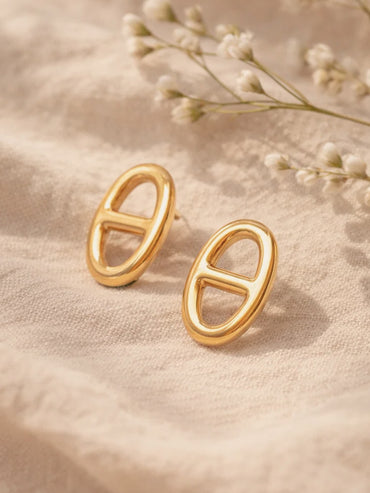 Demi Fine 18K Gold Plated Stud Earrings | Anti Tarnish