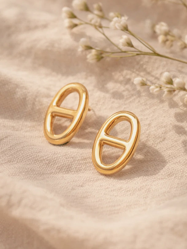 Demi Fine 18K Gold Plated Stud Earrings | Anti Tarnish