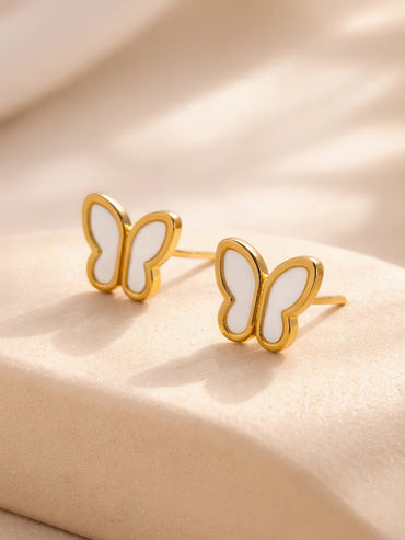 Demi Fine 18K Gold Plated Mini Butterfly Stud Earrings | Anti Tarnish