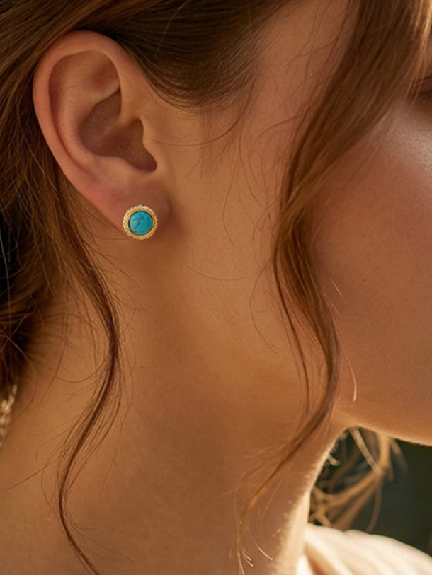 Demi Fine 18K Gold Plated Geometric Stud Earrings | Anti Tarnish