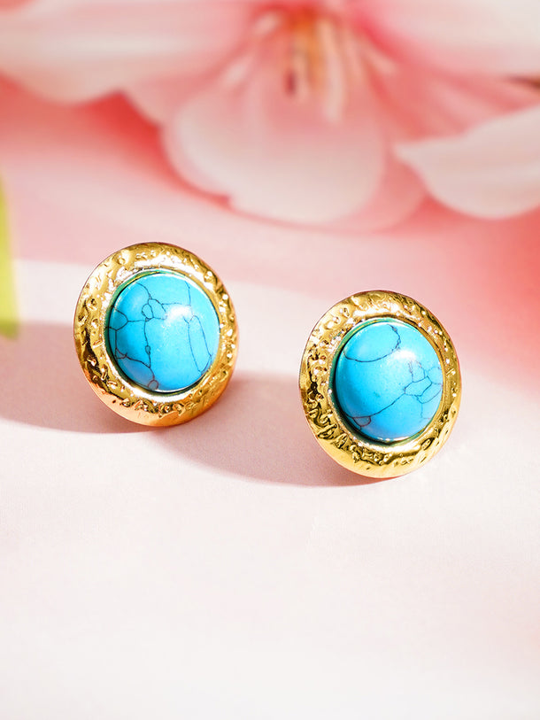 Demi Fine 18K Gold Plated Geometric Stud Earrings | Anti Tarnish