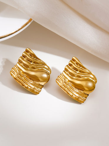 Demi Fine Liquid Gold Stud Earrings