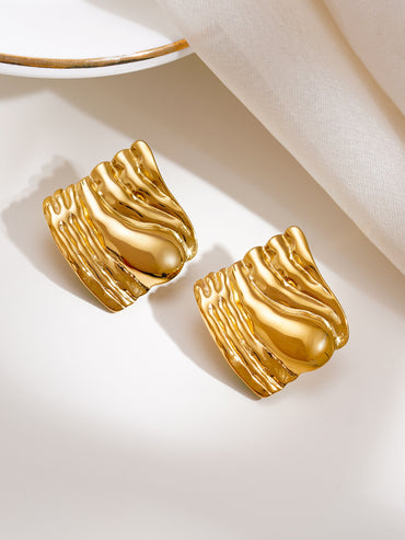 Demi Fine Liquid Gold Stud Earrings