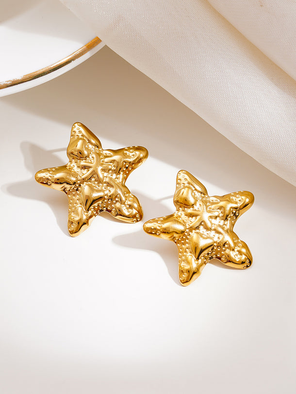 Demi Fine Seaside Glow Star Studs Earrings