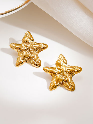 Demi Fine Seaside Glow Star Studs Earrings