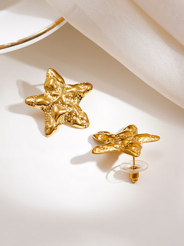 Demi Fine Seaside Glow Star Studs Earrings