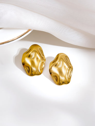 Demi Fine Golden Mood Stud Earrings