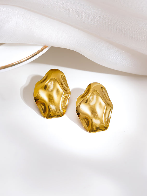 Demi Fine Golden Mood Stud Earrings