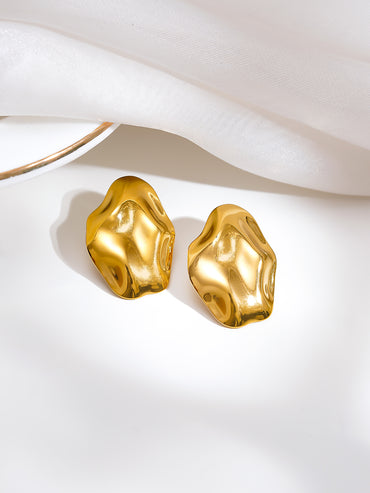 Demi Fine Golden Mood Stud Earrings