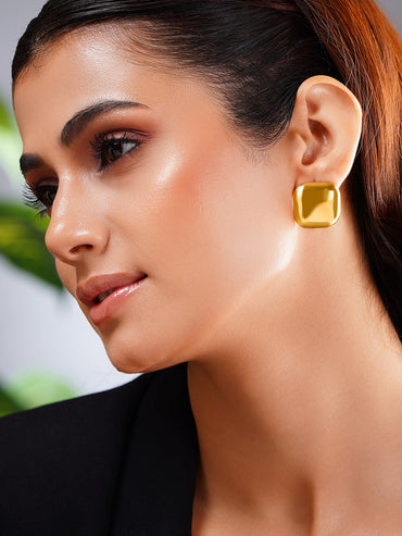 Demi Fine Pillow Dome Stud Earrings